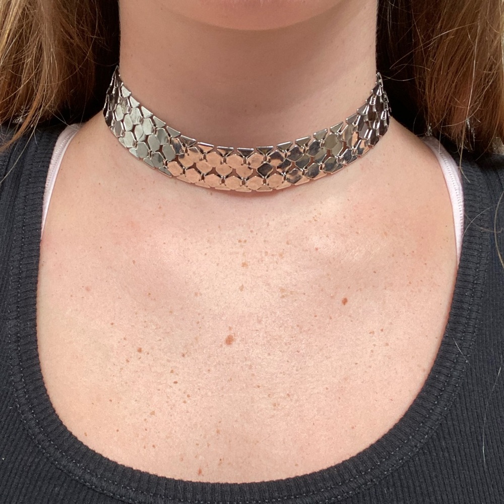 H&M Silver Mirror Choker